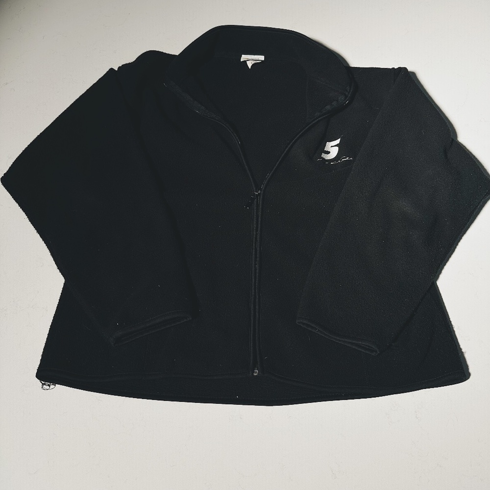 Nascar Black Zip up Sweater Men XXL